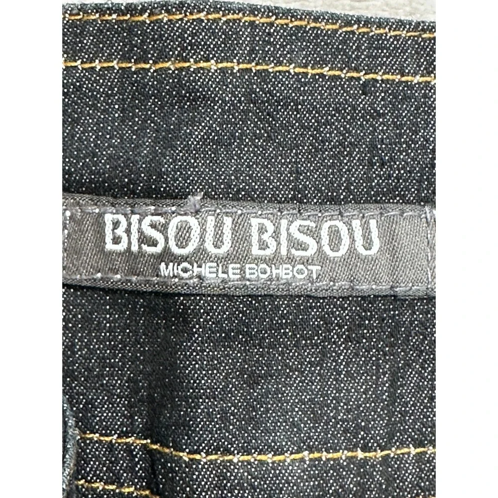 NWT Vintage Y2K Flare Jeans Dark Wash Wide Leg Low Rise Whimsigoth Women Sz 10 - Picture 4 of 8